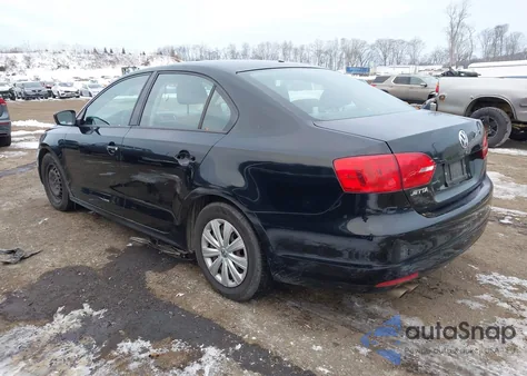 2013 Volkswagen Jetta 2.0L S из США, поврежденный, VIN 3VW2K7AJ4DM209504